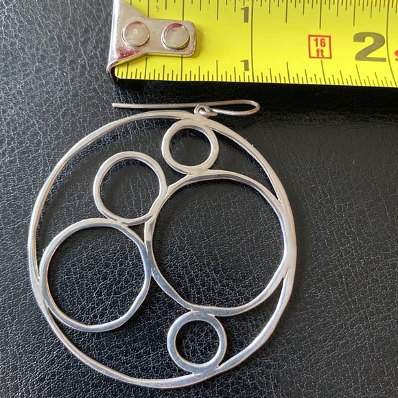 Robert Lee Morris RLM Large Sterling Silver Earrings - Picture 6 of 6